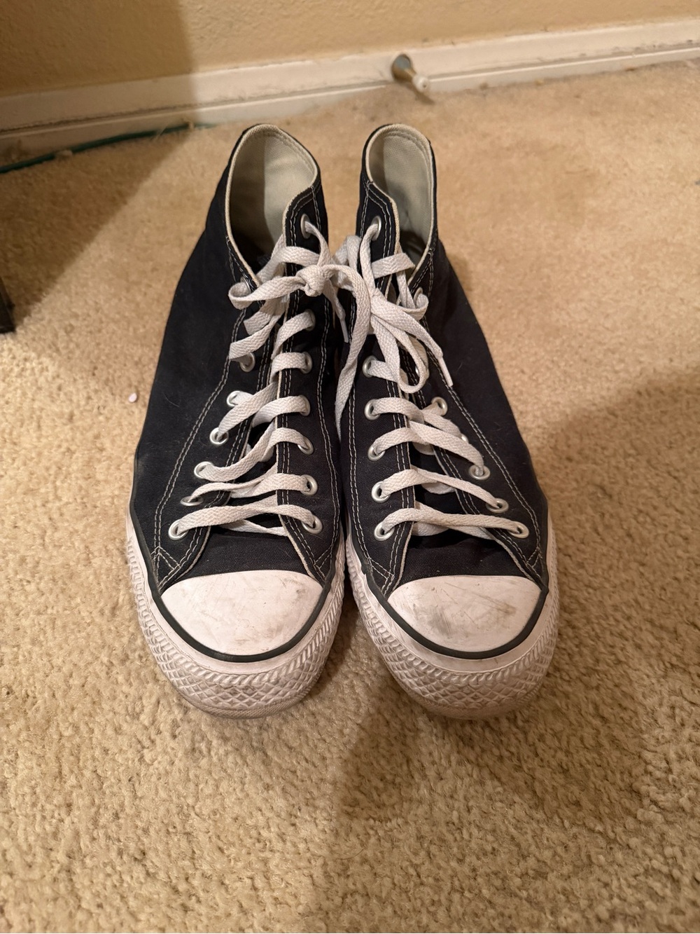 Converse Black and White High-Top Canvas Sneakers